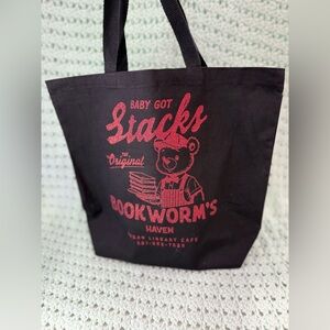 Large Tote Bag: Baby Got Stacks